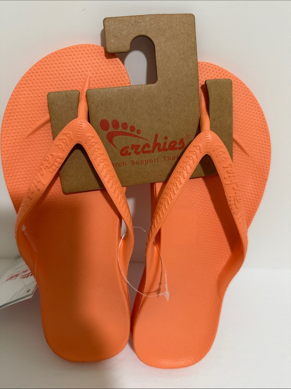 Archie’s Orange Arch Support Flip Flops Women’s Size 5